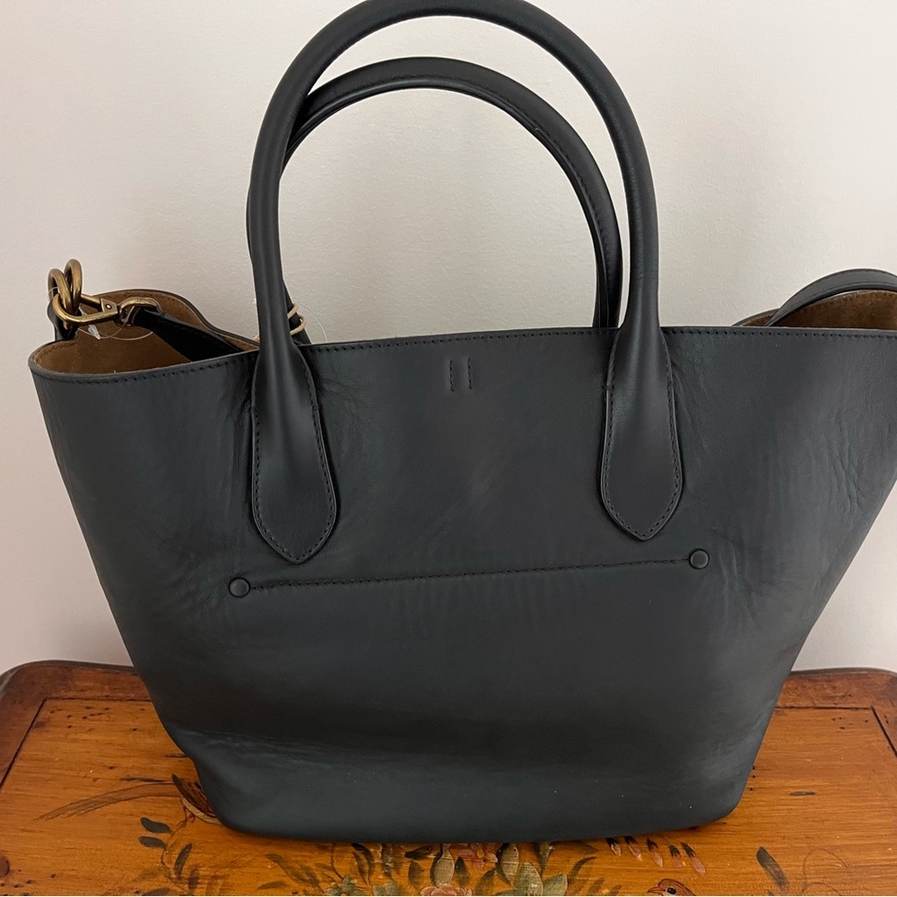 Polo Ralph Lauren Black Leather Tote